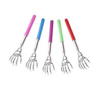 SMASOLO 5Pcs Telescopic Back Scratcher Stainless Steel Portable Itch Relief Tool for Women and Elderly Smooth Comfortable Surface Body Scratchers Colors
