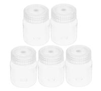 SMASOLO 5pcs Tissue Culture Bottles Wide Mouth Sample Bottles Caps Solid Medication Storage