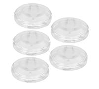 SMASOLO 5Pcs Transparent Plastic False Eyelash Storage Boxes Durable Organizer for Eyelashes for Friends and Family Reusable Eyelash Case Container