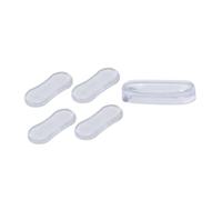 SMASOLO 5PCS Transparent Silicone Toilet Lid Buffer Pads Self-Adhesive Non-Slip Toilet Seat Cushions PU Bumpers Easy Installation for Bathroom Use