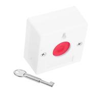 SMASOLO 5pcs Wireless Emergency Call Panel with Key Lock One-press Alarm Button for Elderly Disabled No-barrier Design Bathroom Safety Switch for Hospitals Restrooms Home Use