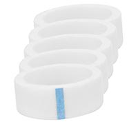 SMASOLO 5rolls Eyelash Tape Wide Easy Tear Breathable Fabric White Per Roll for Lash Extensions and Makeup Application