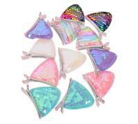 SMASOLO 6 Pairs Cat Ear Hair Clips for Little Colorful Sequin Duckbill Barrettes with Rhinestones Playful Animal Ears Accessories for Birthday Parties and Cosplay Easy Design