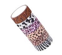 SMASOLO 6 Rolls Animal Print Washi Tape Set - Leopard, Tiger, Giraffe, Cow Patterns - Adhesive Scrapbooking Tape for DIY Crafts, Wrapping, and Planner Decoration