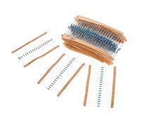 SMASOLO 600pcs Metal Film Resistor Kit Accuracy Precision Five-color Ring Assortment for DIY Electronics Computer Accessories with Values for Home and Shop Use