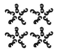 SMASOLO 60pcs Bicycle Cable Clips for Mountain and Road Bikes Black S-Hook Cable Retention Clips for Brake and Derailleur Line Management for Cycling Maintenance