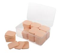 SMASOLO 60Pcs Disposable Mini Powder Puff Makeup Sponge for Face Foundation Concealer Application, Small Skin Tone Sponges with Box, Professional Cosmetic Applicator for Daily and Studio