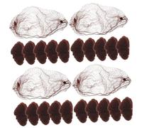 SMASOLO 60pcs Elastic Mesh Hair Bun Nets for Women and Breathable Invisible Hair Covers for Dancing Nursing Ballet and Everyday Use Strong Hold for Thin and Thick