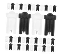 SMASOLO 60pcs Eyelash Glue Bottle Needle Tips Replacement Pins Anti-blocking Stainless Steel Nozzle Tool for Lash Extension Bottles PP Material for Professional and Home Use