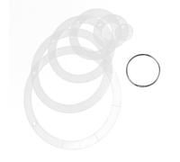 SMASOLO 6pcs Acrylic Quilt Circle Templates with Precise Alignment and Ergonomic Edge, Reusable 1 to 6 Inch Round Quilting Rulers for Beginner Quilters Crafts and DIY Projects