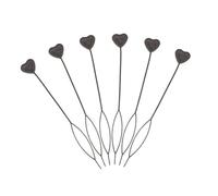 SMASOLO 6pcs Black Heart Hair Braid Tool Quick Beader for Braids Ponytail Maker Hair Styling Kit Versatile Plastic Loop for Fast Updo Creation and Efficient Beading