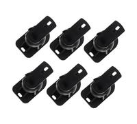 SMASOLO 6pcs Black Surround Sound Wall Mount Speaker Brackets with Multiple Adjustment for Home Theater and Living Room, Universal Speaker Mount Stands for Wall Installation
