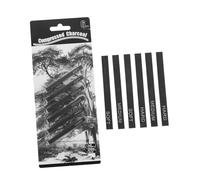 SMASOLO 6Pcs Compressed Charcoal Sticks Sketch Drawing Supplies Black Sticks Soft and Hard for Artists Compact Painting Tools for Detailed Shading and Sketching