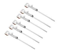 SMASOLO 6Pcs Cork Lined Flask Clamps for Iron Ring Stand - Universal Lab Beaker and Test Tube Holder - Laboratory Equipment Clamp for Chemistry and Biology Experiments