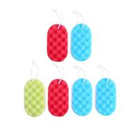 SMASOLO 6pcs Double-Sided Bath Sponge for Adults Multi-Color Exfoliating Body Scrubber with Soft for Gentle Cleaning Lightweight and Portable Shower Sponge Kit Random Color