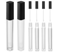 SMASOLO 6pcs Long Lip Gloss Tube DIY Lip Gloss Empty Lip Tube Fashion Portable Squeeze