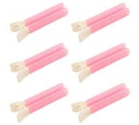 SMASOLO 6PCS Pink Hair Volume Clips for Roots Self-grip Volumizing Hair Rollers Instant Root Lifting and Fluffy Air Bangs Styling Tools for Curly