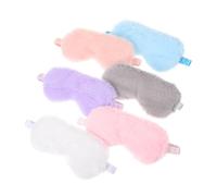 SMASOLO 6pcs Plush Sleep Eye Masks Soft Breathable Comfortable Eye Covers for Home Camping Light Blocking and Pressure Relief
