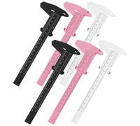 SMASOLO 6Pcs Portable Eyebrow Measuring Calipers with Scale Rulers for Precise Eyebrow Measurement and Professional Makeup Mapping
