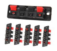SMASOLO 6pcs Professional Stereo Speaker Terminal Connectors with Spring Loaded Push Jack Wire Connectors for Home Stereo LED Lamps and Electronic Devices Easy Installation