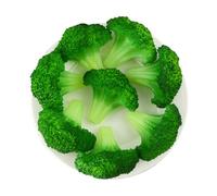 SMASOLO 6pcs Pvc Imitated Broccoli Model Set, Lifelike Vegetable Playhouse Decor, Educational Kitchen Food for Boys