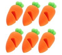 SMASOLO 6pcs Silicone Pot Lid Spill Stoppers Heat Resistant Boil Over Preventers Cartoon Design Kitchen Spill Lifters for Restaurant Cooking and Stewing