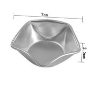 SMASOLO 6pcs Star-Shaped Non-Stick Baking Molds for Desserts Pudding Mousse Cups Easy Demould Cake Moulds for Creative Baking and Shaped Cake Making