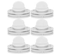 SMASOLO 6pcs Universal Hot Water Bottle Lid Plug Set, Leakproof Hot Water Sack Stopper Replacement Caps, Grey Sealing Plugs for Travel and Camping