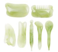 SMASOLO 7Pcs Gua Sha Massage Board for Face and Body Scraping Tool to Circulation Reduce Puffiness Ease Tension and Enhance Skincare Absorption Mixed Styles for Full-body Relaxation and