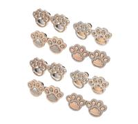 SMASOLO 8 Pairs No Sew Waist Tightener Buttons for Jeans Reusable Cat Paw Style Pant Waist Adjusting Clips Detachable Pants and Skirts Fixer for Men Women Teens Convenient