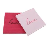 SMASOLO 80Pcs Valentine’S Day Disposable Paper Napkins Double-Layer Red Pink Party Luncheon Napkins for Romantic Dinner Table Decoration and Holiday Celebration