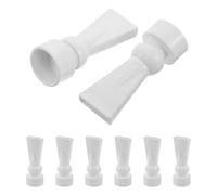 SMASOLO 8pcs Aquarium Water Return Fitting Duckbill Nozzle 25mm White Plastic Aquarium Water Outlet Nozzle Adjustable Pipe End for Freshwater and Saltwater Fish Tanks