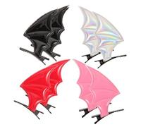 SMASOLO 8pcs Bat Hairpin Bat Hair Clips for Hair Halloween Devil Headband Monster Horror Halloween Costume Accessories Fabric