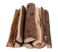 SMASOLO 8pcs Log Decoration Fireplace Decorations Fake Logs Birch Wood Sticks Fire Firewood for Outdoor Decor Fireplace Accessories Decorative Dried Light Brown