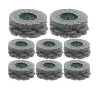 SMASOLO 8pcs Miniature Flower Bed for Sand Table Diorama - Realistic Landscape Decoration for Model Building, Village Scenery, and Street Scene Crafting