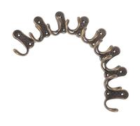 SMASOLO 8pcs Retro Clothes Hook Hangers Vintage Hooks Kitchen Storage Vintage Metal Wall Robe Clothes for Kitchen Bathroom Towel Golden Zinc Alloy