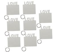 SMASOLO 8Pcs Sublimation Blank Key Chains for DIY Crafting for Mother Day Father Day and Special Occasions Create Unique with Heat Transfer