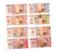 SMASOLO 8PCS Traditional Chinese Ancestor Money with Double Sided Printing Durable Handmade Paper Banknotes for Funeral Worship and Sacrificial Ceremonies Cultural Tribute for Memorial