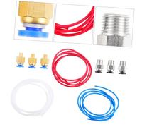 SMASOLO 9 Pcs Printer Tube Fitting Connectors with PTFE Tubing and Pneumatic Push Fittings Wear Resistant Material Precise Inner for Smooth Filament Transfer Compatible with All Printers