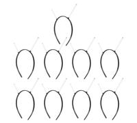 SMASOLO 9pcs Plastic Spring Headbands with Teeth for DIY Hair Accessories, Toothed Hairbands for Curly Hair, Craft Headband Making Kit for Holiday Costume