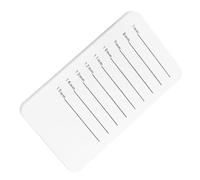 SMASOLO Acrylic Eyelash Display Board with Scale Break Lash Holder Tray for Grafting Eyelash Extensions Handheld Lash Display Stand for Professional and Personal Use