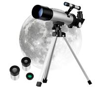 SMASOLO Adjustable Compact Telescope with Tripod for Adults Portable Astronomy Refractor for Star Gazing Includes Carrying Case for Beginners Exploring Night Sky