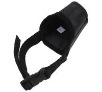 SMASOLO Adjustable Dog Muzzle Soft Mesh Mouth Cover for Small Dogs Size 1 Black for Chihuahua and Pug Puppy Walking and Behaviour Control