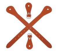 SMASOLO Adjustable Faux Leather Horse Riding Spur Straps 2Pcs Light Brown Equestrian Boot Straps for Men and Women Western Cowboy Riding Outdoor Accessories