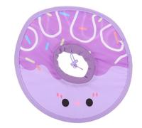 SMASOLO Adjustable Purple Elizabethan Collar for Cats and Dogs, Soft Protective Donut Neck Cone, Anti-Bite and Anti-Lick Post-Surgery Collar, Medium Size for 8-10 Lbs Pets