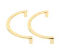 SMASOLO Aluminum Alloy Cabinet Drawer Pull Handles Semi Circle Furniture Handles for Kitchen Wardrobe Cupboard Double Round Design for Balanced Stability and Modern Minimalist Style