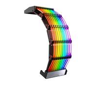 SMASOLO Argb Sync Motherboard Extension Cable Rgb Sleeved Power Supply Cord for DIY Compatible with Pin Argb Port Automatic Rainbow Light Effect Replacement for Broken Power Cords