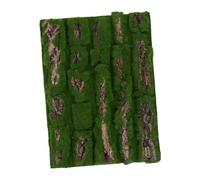 SMASOLO Artificial Moss Bark Faux Moss Turf for Indoor Pipe Pillar Wrap Tree Bark Decoration Realistic Texture for Terrariums Fairy Gardens DIY Crafts and Floral Arrangements