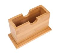 SMASOLO Bamboo Desktop Napkin Box Tissue Holder with Removable Lid Smooth Large Opening Tissue Organizer for Home Office Restaurant Car Eco Friendly Bamboo Storage Case