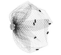 SMASOLO Black Funeral Gauze Hair Clip Velvet Dot Mesh, Bobby Pin Hair Accessory for Women, Stylish Hairpin Suitable for Daily Wear and Mourning Occasions